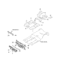 Diagram for Kia Spectra Dash Panels - 841202F000