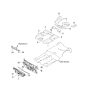 Diagram for 2004 Kia Spectra Dash Panels - 841202F000