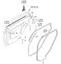 Diagram for 2007 Kia Spectra5 SX Door Seal - 831702F000