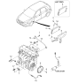 Diagram for 2004 Kia Spectra Engine Control Module - 3912023521