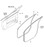 Diagram for Kia Spectra SX Weather Strip - 821302F000