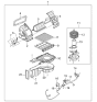 Diagram for 2003 Kia Spectra Blower Motor Resistor - 971282D200
