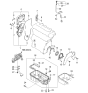 Diagram for 2005 Kia Spectra Timing Cover Gasket - 2136223000