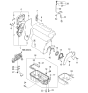 Diagram for 2005 Kia Sportage Timing Cover Gasket - 2136223000