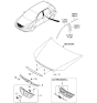 Diagram for 2004 Kia Spectra Grille - 863502F250