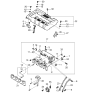 Diagram for 2005 Kia Spectra Engine Cover - 2924023370