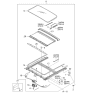 Diagram for 2006 Kia Spectra Sunroof - 816002F200IM