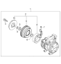 Diagram for 2005 Kia Spectra A/C Clutch - 976442F000