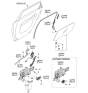 Diagram for 2009 Kia Spectra SX Window Run - 835302F200