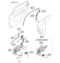 Diagram for 2006 Kia Spectra Window Run - 835302F200