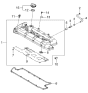 Diagram for Kia Spectra Engine Cover - 2241023800