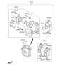 Diagram for 2020 Kia Niro Brake Pad Set - 58101G2A00