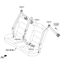 Diagram for 2020 Kia Niro Seat Belt - 89810G5500WK