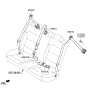 Diagram for 2018 Kia Niro Seat Belt - 89810G5500WK