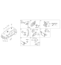 Diagram for Kia Niro Horn - 96630G5000