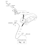 Diagram for Kia Wiper Arm - 98811G5000