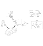 Diagram for 2018 Kia Niro Ignition Lock Assembly - 81905G5120