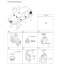 Diagram for Kia Niro Car Speakers - 96395G5000