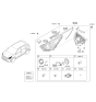 Diagram for Kia Niro Headlight - 92102G5040