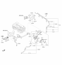 Diagram for Kia Niro Oil Cooler Hose - 2547103HA0