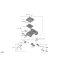 Diagram for Kia Niro Air Filter Box - 28111G2200