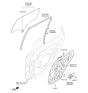 Diagram for 2017 Kia Niro Window Run - 83540G5000