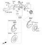 Diagram for Kia Niro Brake Backing Plate - 58244G2350
