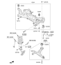 Diagram for Kia Niro EV Control Arm Bushing - 54584G2000