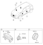 Diagram for 2021 Kia Niro EV Car Speakers - 96330G5000