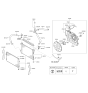 Diagram for Kia Fan Motor - 253861R220