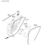 Diagram for 2016 Kia Rio Door Seal - 831101W201