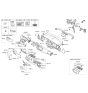 Diagram for 2016 Kia Rio Dash Panel Vent Portion Covers - 847401WBB0FHV