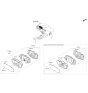 Diagram for 2017 Kia Rio Instrument Cluster - 940241W750