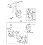 Diagram for Kia Rio Brake Caliper Repair Kit - 5811424000