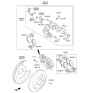 Diagram for Kia Rio Brake Backing Plate - 583901R000