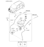 Diagram for Kia Rio Washer Reservoir - 986201W500