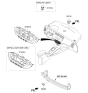 Diagram for 2017 Kia Rio A/C Switch - 972501W260