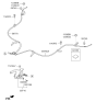 Diagram for 2017 Kia Rio Parking Brake Cable - 597601W300