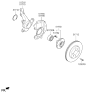Diagram for Kia Wheel Bearing - 517201W000