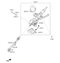 Diagram for 2016 Kia Rio Steering Column - 563101W400