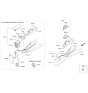 Diagram for Kia Rio Cup Holder - 846201W000HU