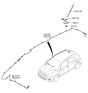 Diagram for 2016 Kia Rio Antenna Cable - 962311W110