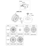 Diagram for 2017 Kia Rio Spare Wheel - 529101W650