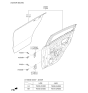 Diagram for Kia Rio Door Hinge - 793302V000