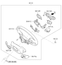 Diagram for 2017 Kia Rio Steering Wheel - 561201W101HEE