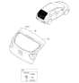 Diagram for Kia Rio Door Hinge - 797701J000