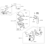 Diagram for 2013 Kia Rio Crankcase Breather Hose - 267102B601