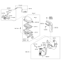 Diagram for Kia Rio Crankcase Breather Hose - 267102B601