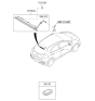 Diagram for Kia Rio Windshield Washer Nozzle - 989311W200