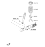 Diagram for 2016 Kia Rio Shock Absorber - 553001W210